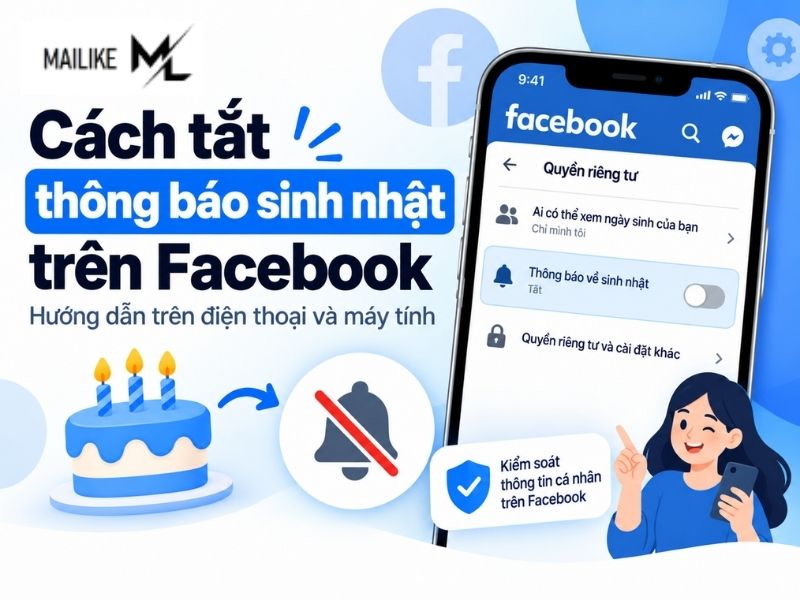 Cách tắt thông báo sinh nhật trên Facebook