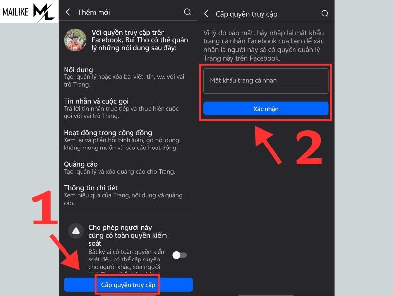Cách thêm, phân quyền và xóa vai trò của ai đó trên trang Facebook