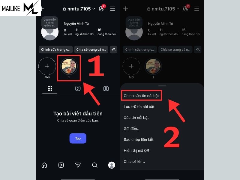 Cách thêm tin nổi bật trên Instagram