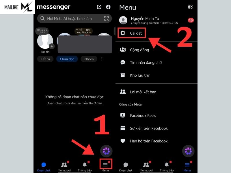 Tắt trạng thái online trên Facebook