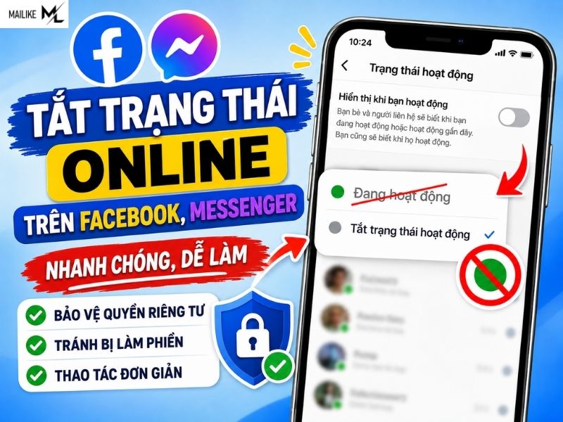 Tắt trạng thái online trên Facebook
