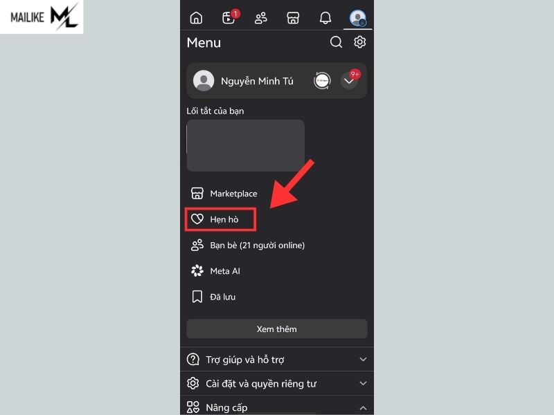 Cách bật chế độ hẹn hò trên Facebook