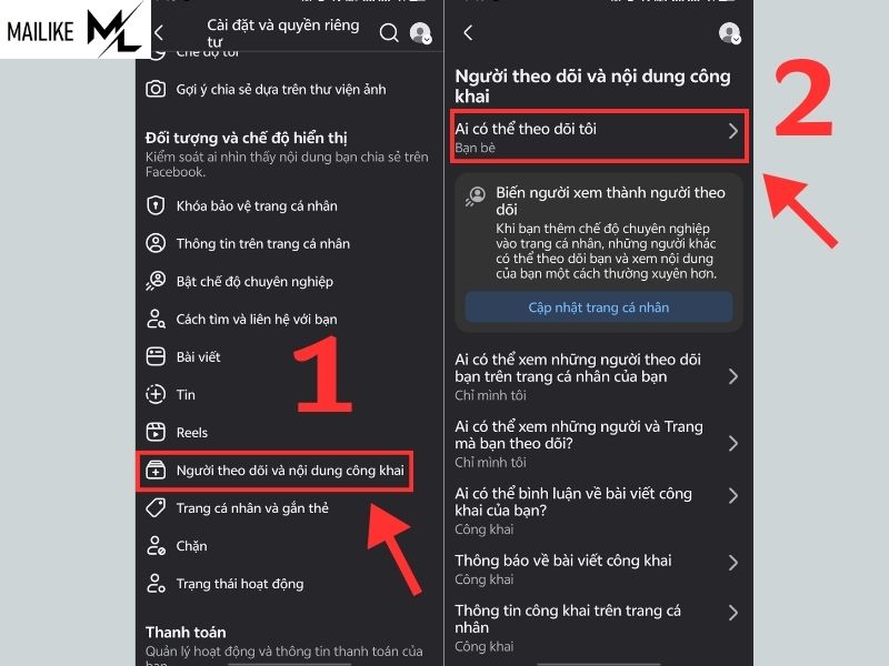 Cách bật chế độ công khai trên Facebook