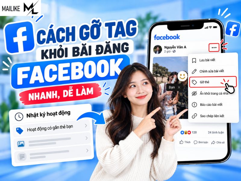 Cách gỡ tag khỏi bài đăng Facebook