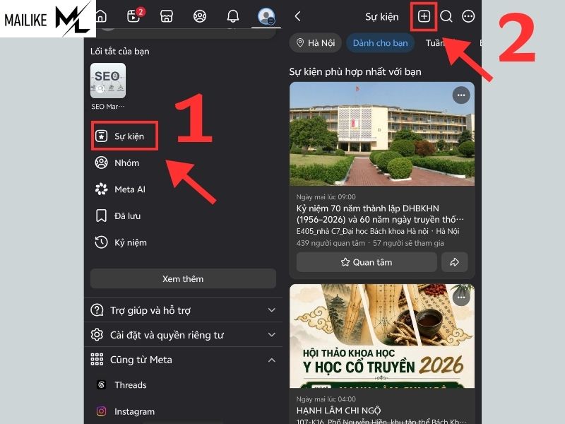 Cách tạo sự kiện trên Facebook