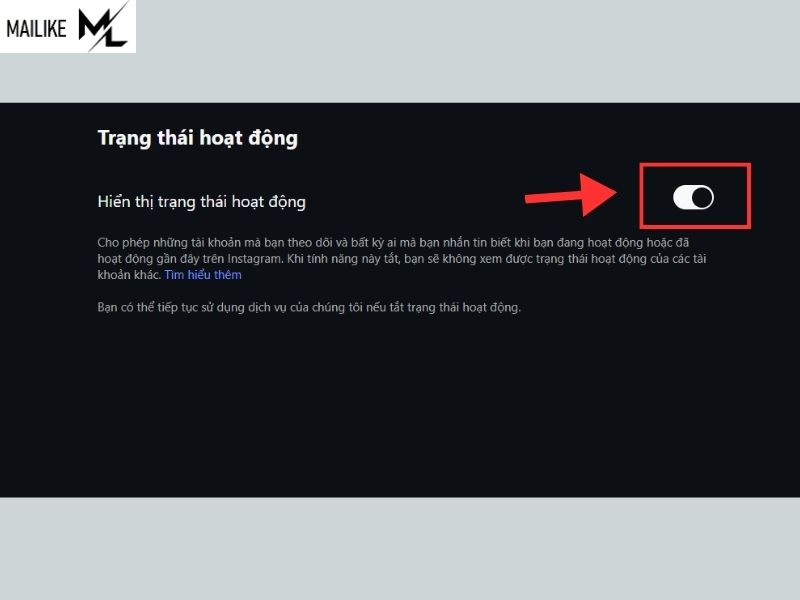 Cách tắt hoạt động Instagram