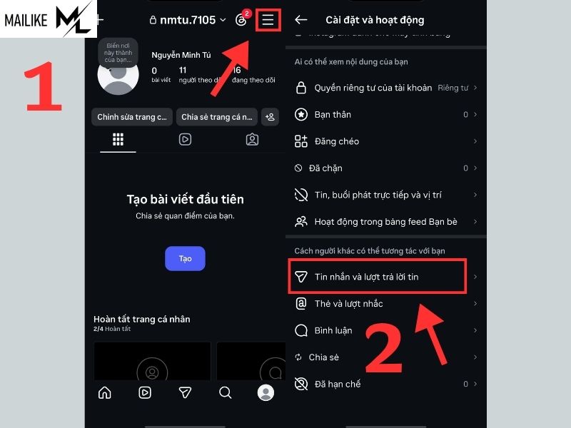 Cách tắt hoạt động Instagram