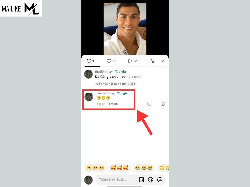 Cách xóa bình luận trên TikTok