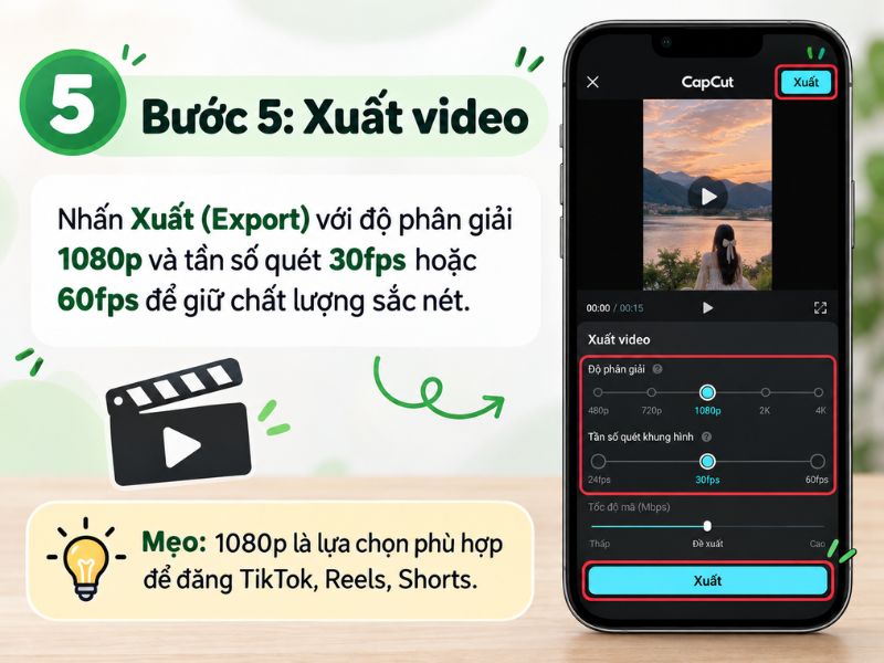 Kích thước video TikTok chuẩn