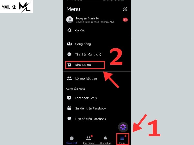 Kiểm tra tin nhắn Facebook đã xóa