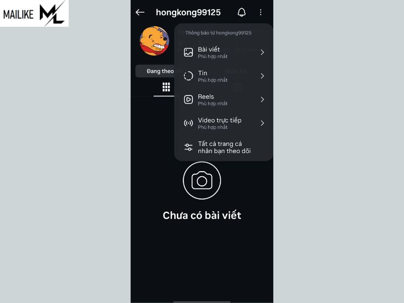 Cách bật thông báo Instagram