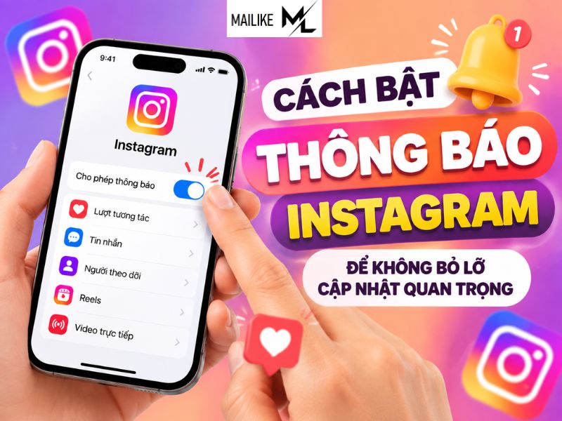 Cách bật thông báo Instagram