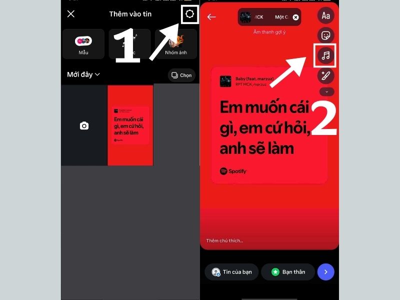 Cách chèn nhạc vào bài đăng Instagram