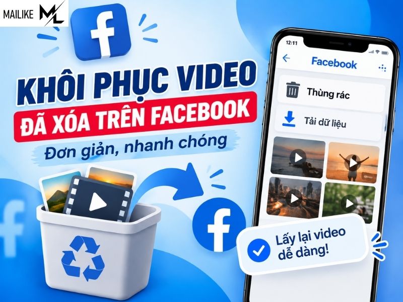 Cách khôi phục video đã xóa trên Facebook